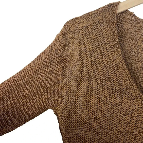 RDI V-Neck Faux Suede Elbow Patch Sweater - Picture 5 of 11